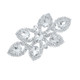 Sew-On Diamante Motif - 120mm x 60mm - Silver
